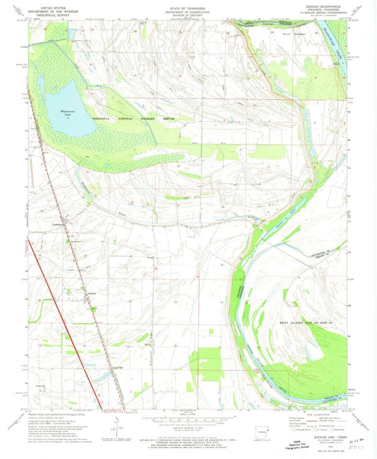 1970 Jericho, AR - Arkansas - USGS Topographic Map