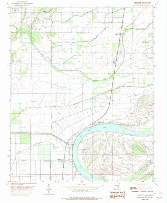 1982 Lakeview, AR - Arkansas - USGS Topographic Map