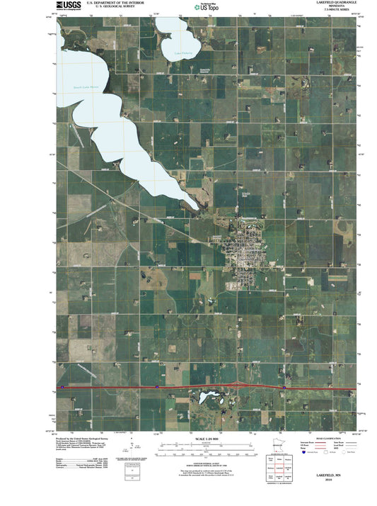 2010 Lakefield, MN - Minnesota - USGS Topographic Map v4
