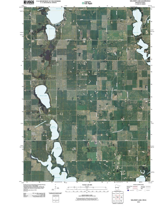 2010 Willmert Lake, MN - Minnesota - USGS Topographic Map