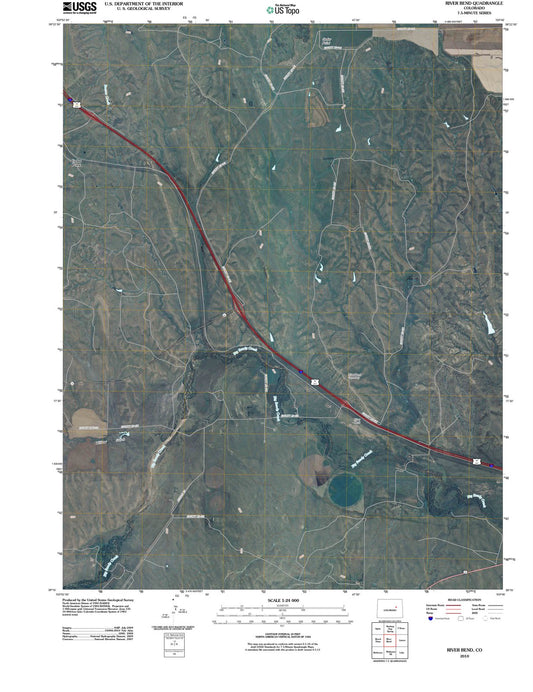 2010 River Bend, CO - Colorado - USGS Topographic Map