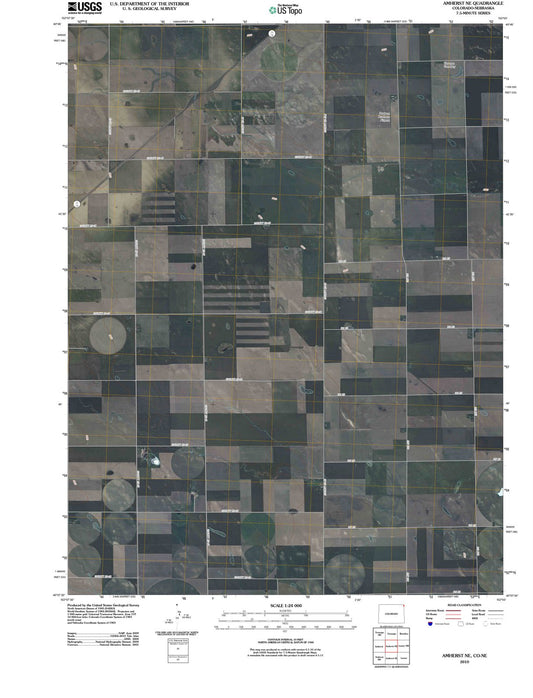 2010 Amherst, CO - Colorado - USGS Topographic Map