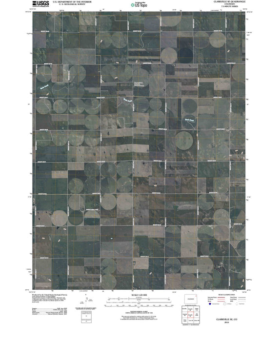 2010 Clarkville, CO - Colorado - USGS Topographic Map v3