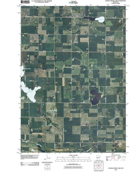 2010 School Grove Lake, MN - Minnesota - USGS Topographic Map