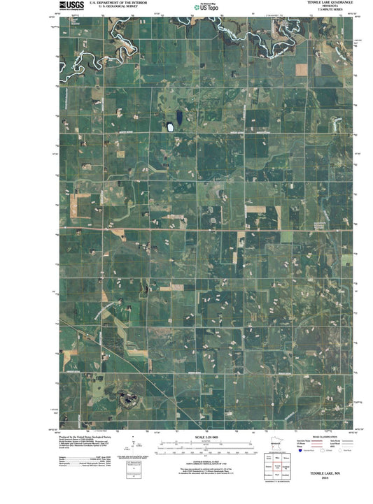 2010 Tenmile Lake, MN - Minnesota - USGS Topographic Map