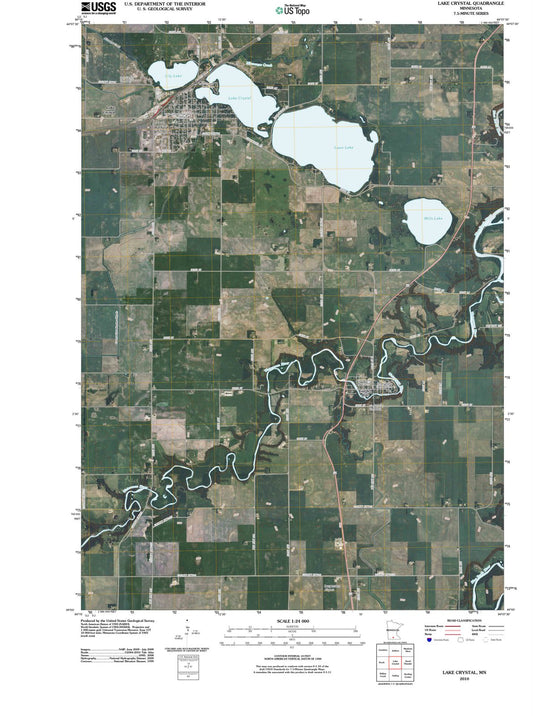 2010 Lake Crystal, MN - Minnesota - USGS Topographic Map
