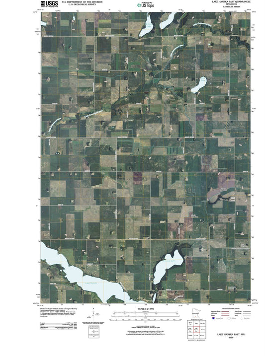 2010 Lake Hanska East, MN - Minnesota - USGS Topographic Map