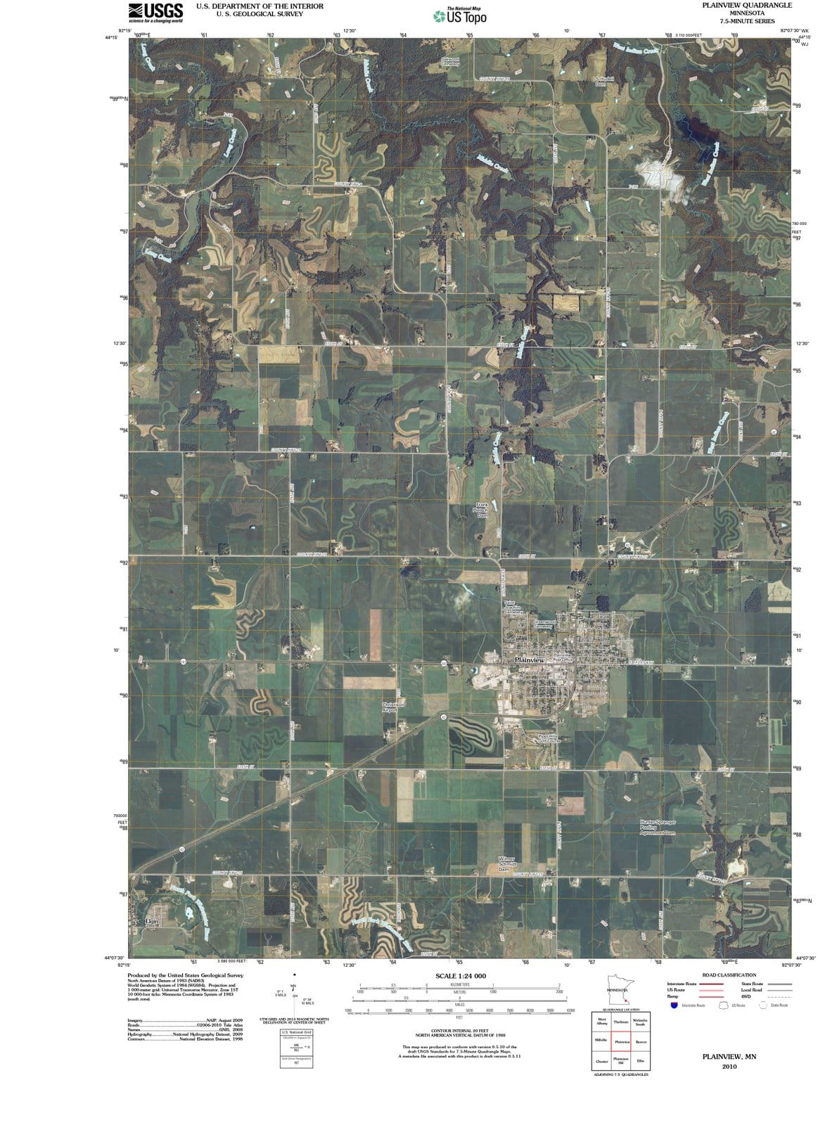 2010 Plainview, MN - Minnesota - USGS Topographic Map