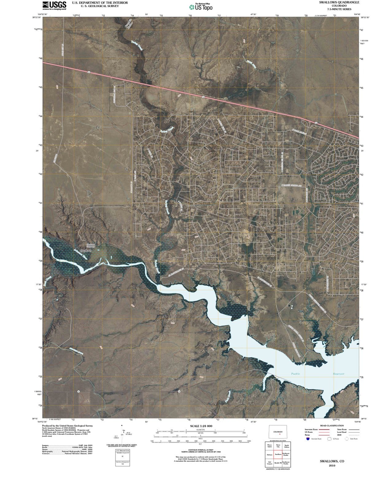 2010 Swallows, CO - Colorado - USGS Topographic Map