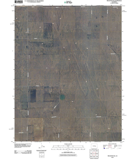 2010 Truckton, CO - Colorado - USGS Topographic Map v3