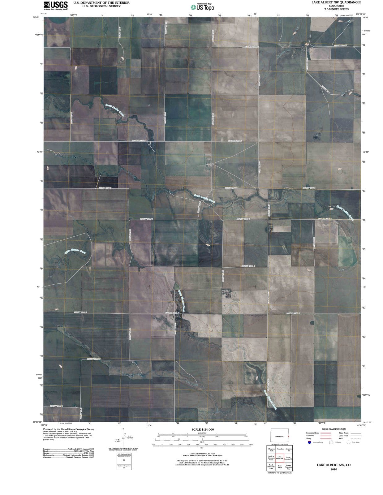 2010 Lake Albert, CO - Colorado - USGS Topographic Map v2