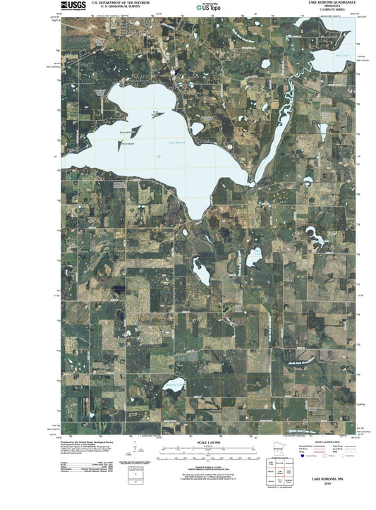 2010 Lake Koronis, MN - Minnesota - USGS Topographic Map