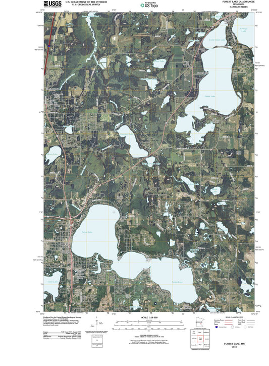 2010 Forest Lake, MN - Minnesota - USGS Topographic Map