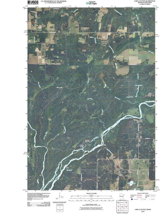 2010 Lake Clayton, MN - Minnesota - USGS Topographic Map