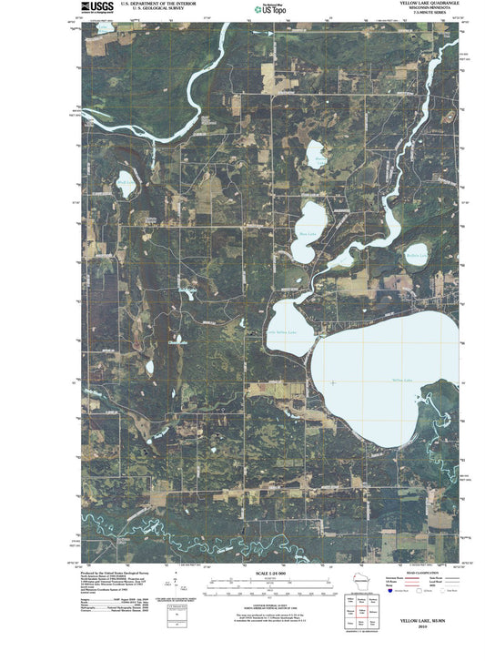 2010 Yellow Lake, WI - Wisconsin - USGS Topographic Map