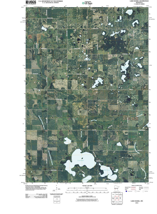 2010 Lake Hassel, MN - Minnesota - USGS Topographic Map