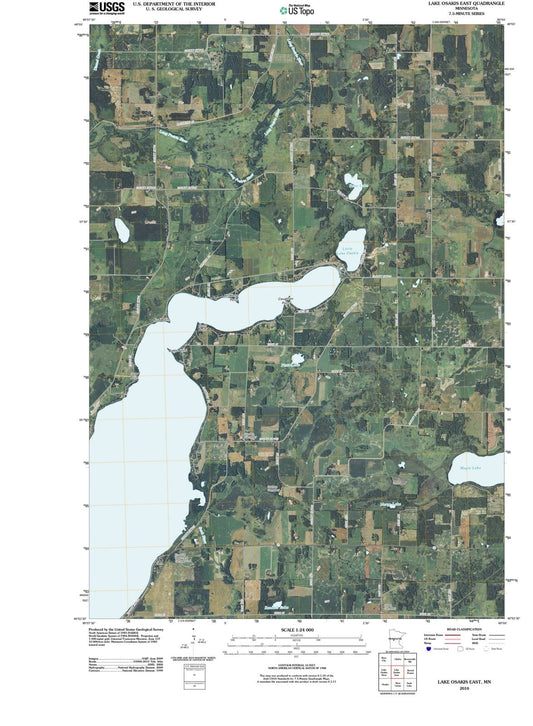 2010 Lake Osakis East, MN - Minnesota - USGS Topographic Map