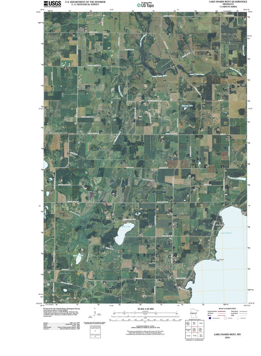 2010 Lake Osakis West, MN - Minnesota - USGS Topographic Map