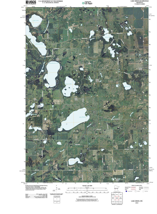 2010 Lake Simon, MN - Minnesota - USGS Topographic Map