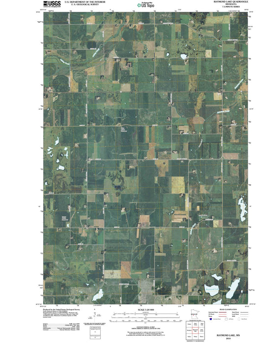 2010 Raymond Lake, MN - Minnesota - USGS Topographic Map