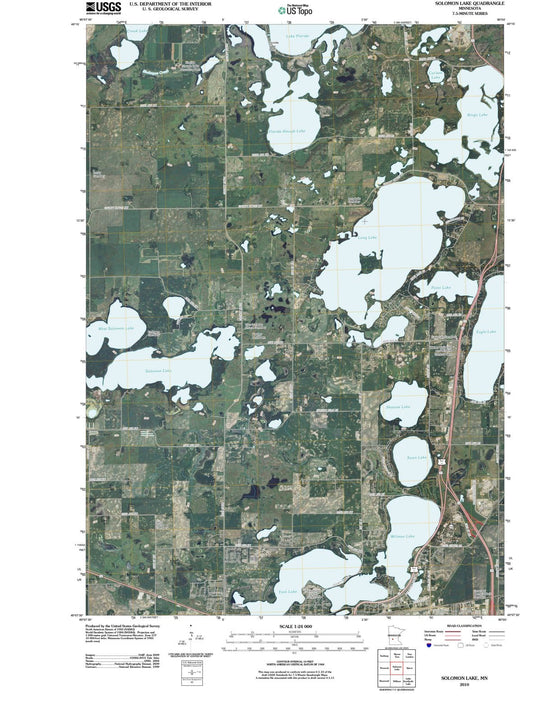 2010 Solomon Lake, MN - Minnesota - USGS Topographic Map