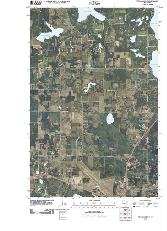 2010 Peterson Lake, MN - Minnesota - USGS Topographic Map