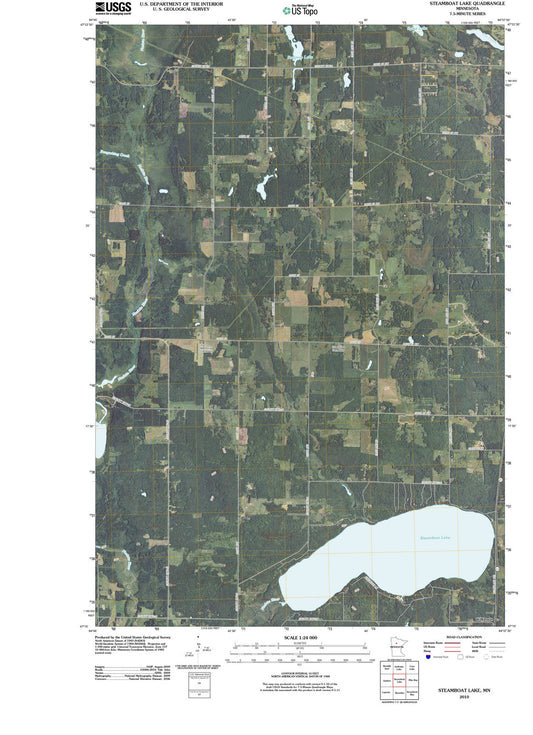 2010 Steamboat Lake, MN - Minnesota - USGS Topographic Map