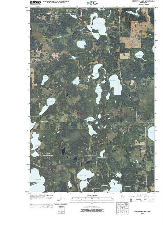 2010 White Fish Lake, MN - Minnesota - USGS Topographic Map