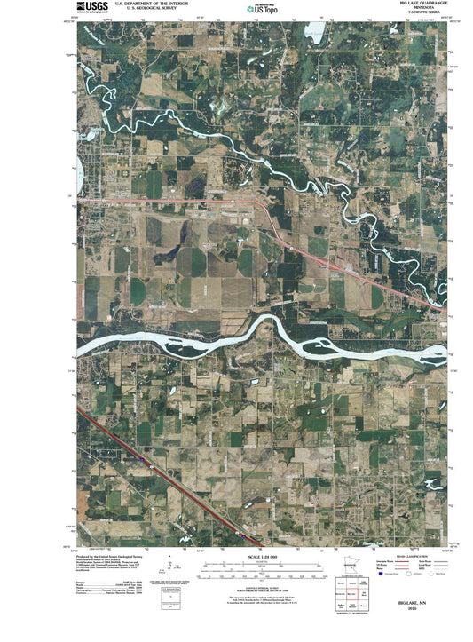 2010 Big Lake, MN - Minnesota - USGS Topographic Map