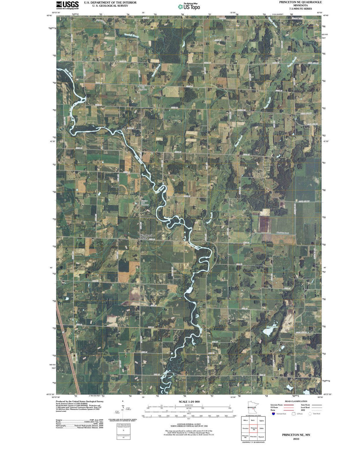 2010 Princeton, MN - Minnesota - USGS Topographic Map v2