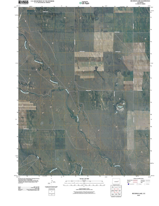 2010 Beckman Lake, CO - Colorado - USGS Topographic Map