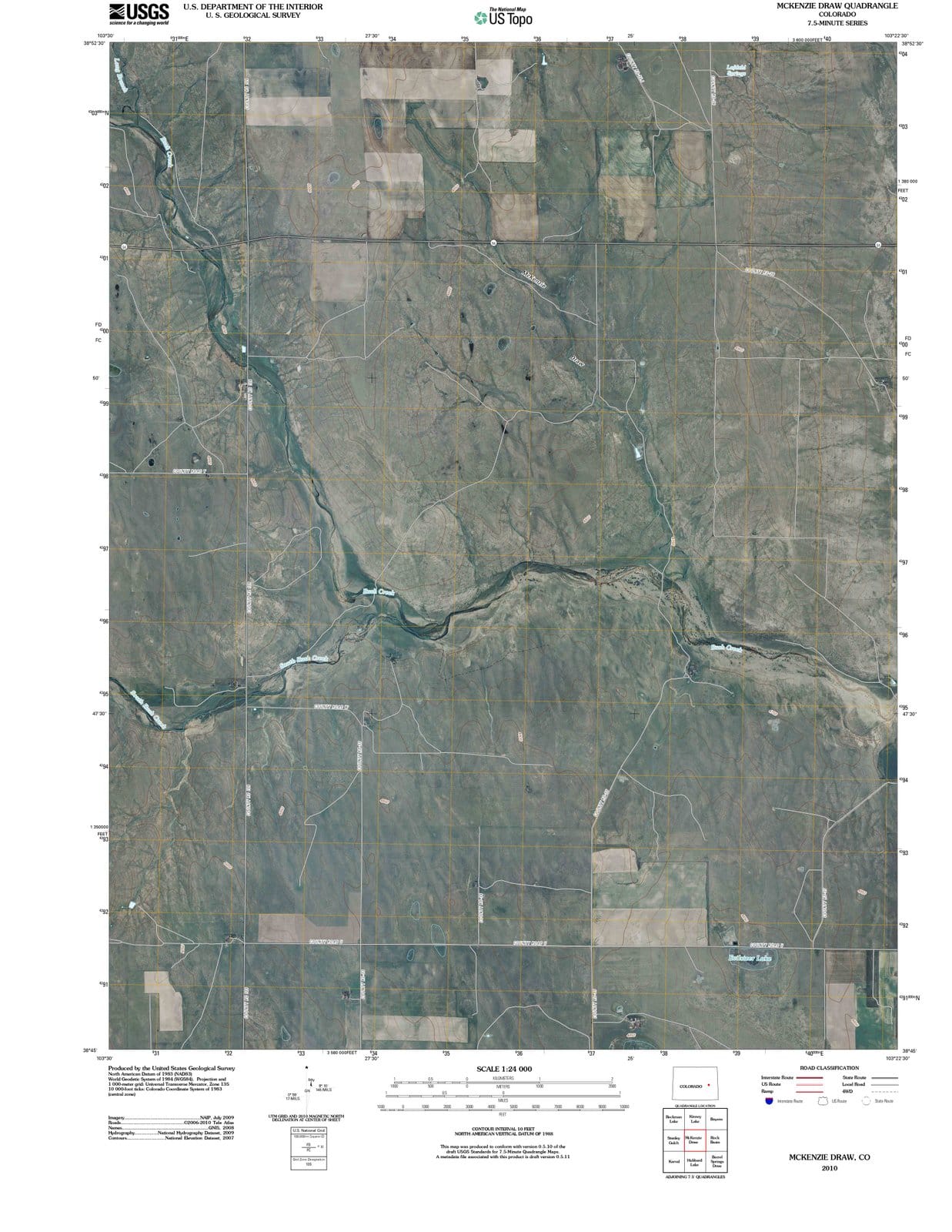 2010 McKenzieraw, CO - Colorado - USGS Topographic Map