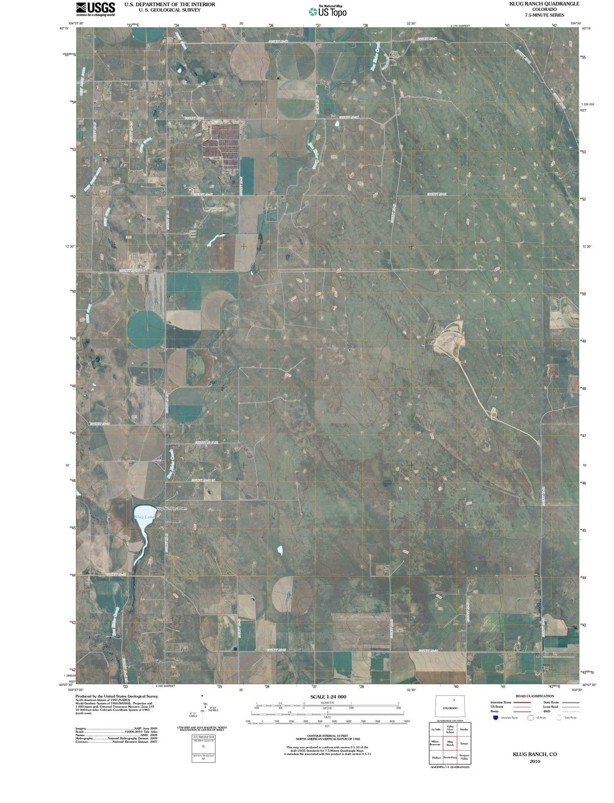 2010 Klug Ranch, CO - Colorado - USGS Topographic Map