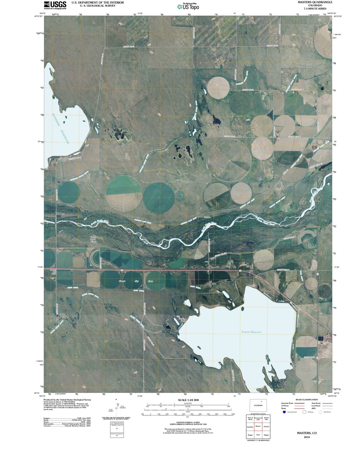 2010 Masters, CO - Colorado - USGS Topographic Map
