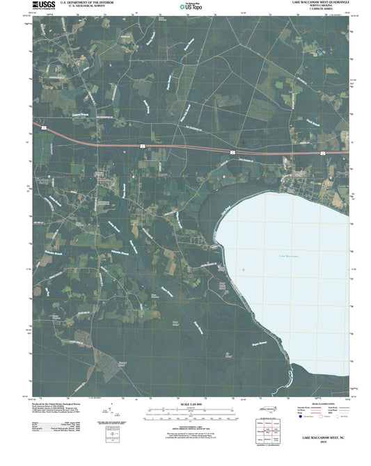 2010 Lake Waccamaw West, NC - North Carolina - USGS Topographic Map
