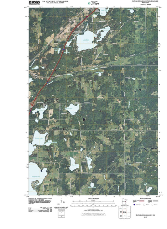 2010 Hanging Horn Lake, MN - Minnesota - USGS Topographic Map