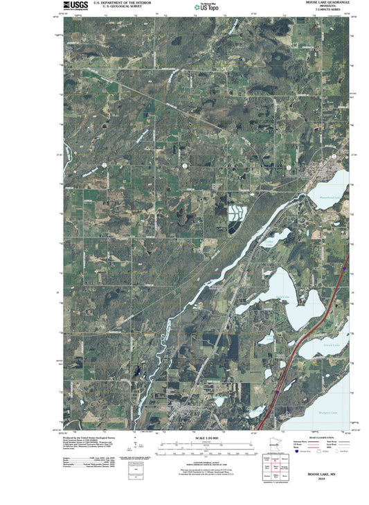 2010 Moose Lake, MN - Minnesota - USGS Topographic Map