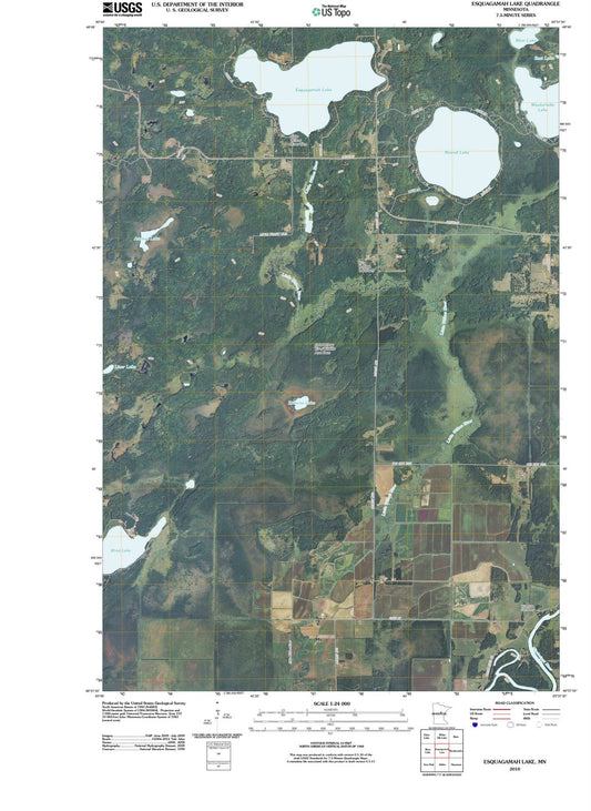 2010 Esquagamah Lake, MN - Minnesota - USGS Topographic Map