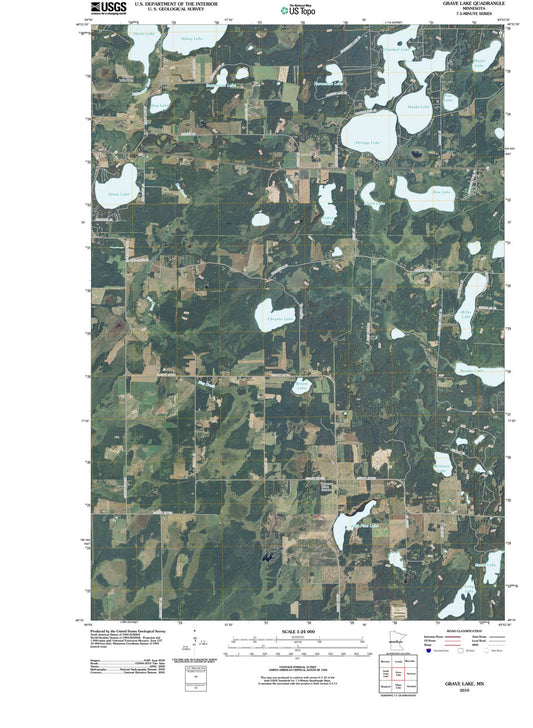 2010 Grave Lake, MN - Minnesota - USGS Topographic Map