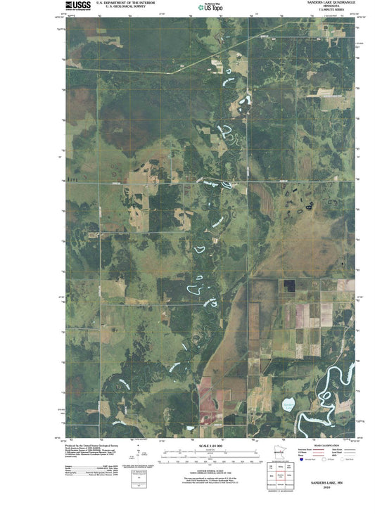 2010 Sanders Lake, MN - Minnesota - USGS Topographic Map