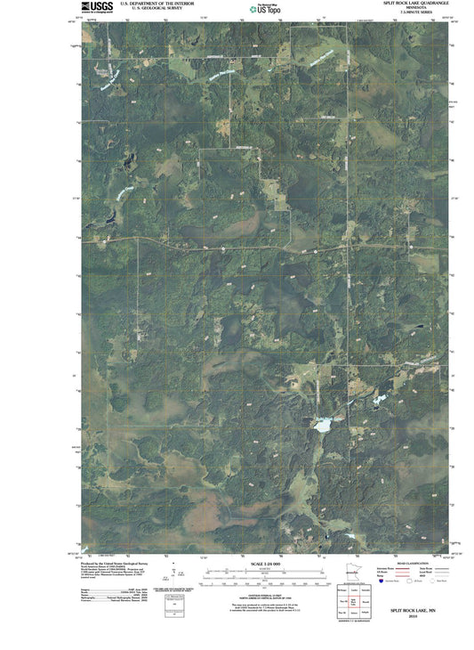 2010 Split Rock Lake, MN - Minnesota - USGS Topographic Map