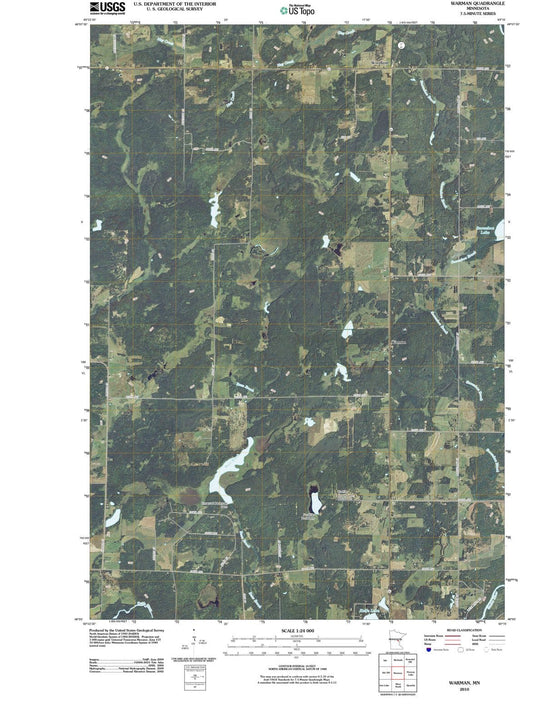 2010 Warman, MN - Minnesota - USGS Topographic Map