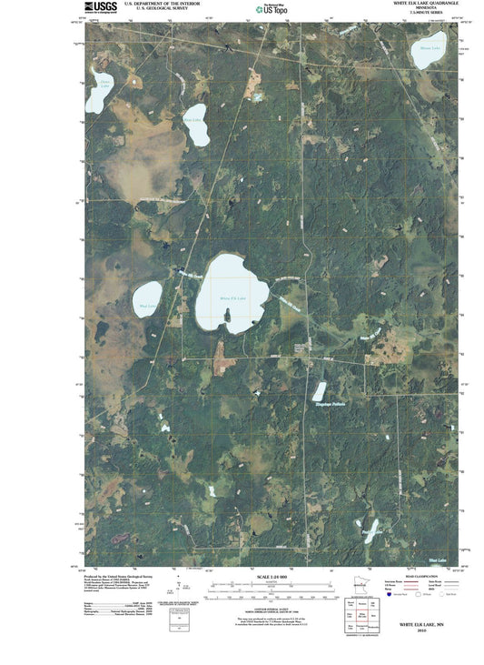 2010 White Elk Lake, MN - Minnesota - USGS Topographic Map