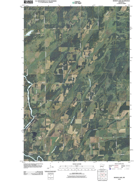 2010 Burgen Lake, MN - Minnesota - USGS Topographic Map