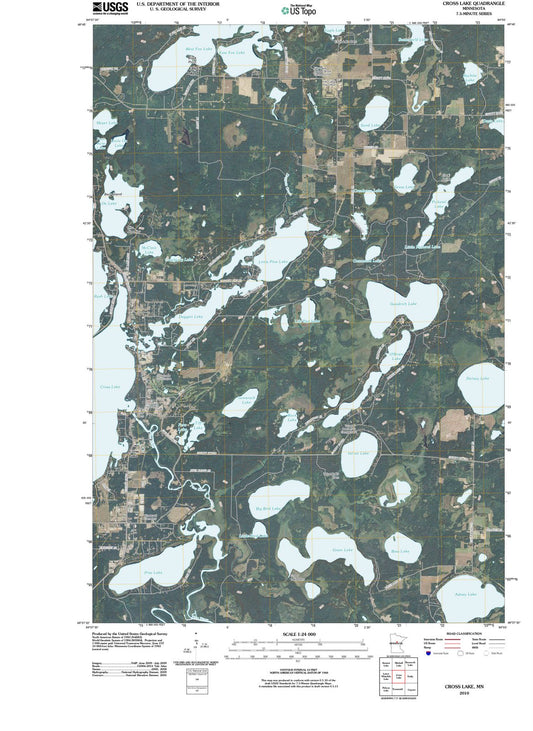 2010 Cross Lake, MN - Minnesota - USGS Topographic Map