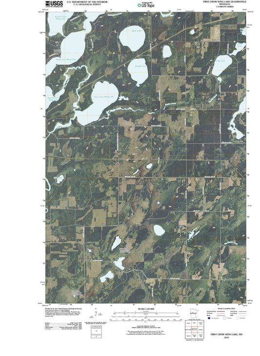 2010 First Crow Wing Lake, MN - Minnesota - USGS Topographic Map