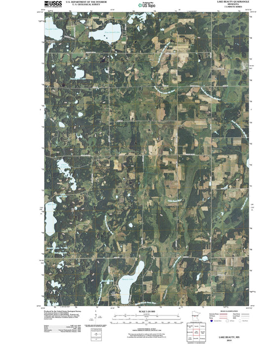 2010 Lake Beauty, MN - Minnesota - USGS Topographic Map