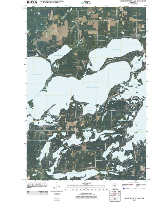 2010 Lower Whitefish Lake, MN - Minnesota - USGS Topographic Map