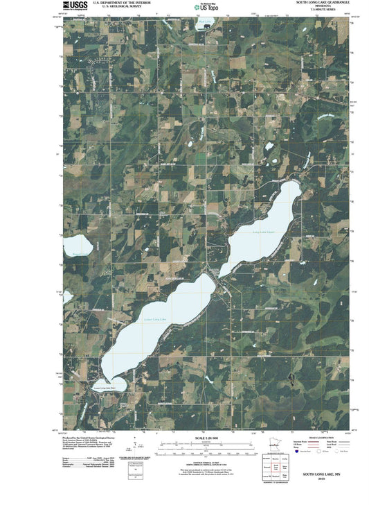 2010 South Long Lake, MN - Minnesota - USGS Topographic Map