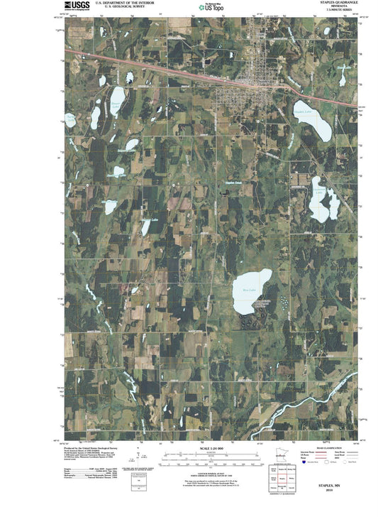 2010 Staples, MN - Minnesota - USGS Topographic Map